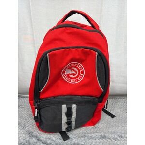 Atlanta Hawks Basketball Club NBA Backpack Red Black Padded Straps Laptop Sleeve